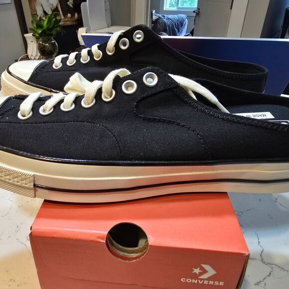 Converse Chuck 70 Mule Slip-on Shoes Men's Sneakers Black 172591C Size 12 NEW - Picture 6 of 9